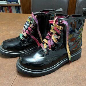 NWT, Sketchers Patent Leather Bootie, size 3